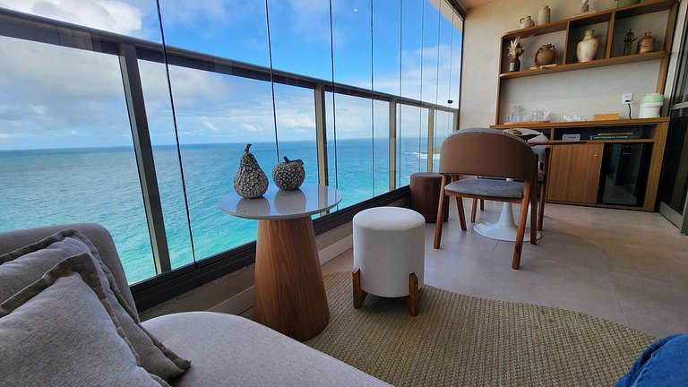 Lindo Apto 1610 quarto e sala em Ondina | Beach Class