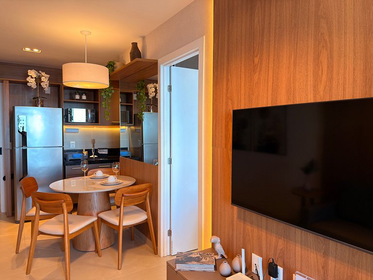Lindo Apto 1610 quarto e sala em Ondina | Beach Class