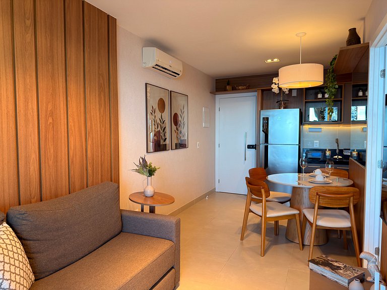 Lindo Apto 1610 quarto e sala em Ondina | Beach Class