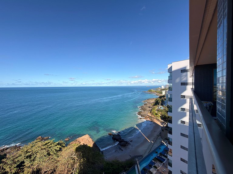 Beautiful one-bedroom apartment in Ondina - Beach Class
